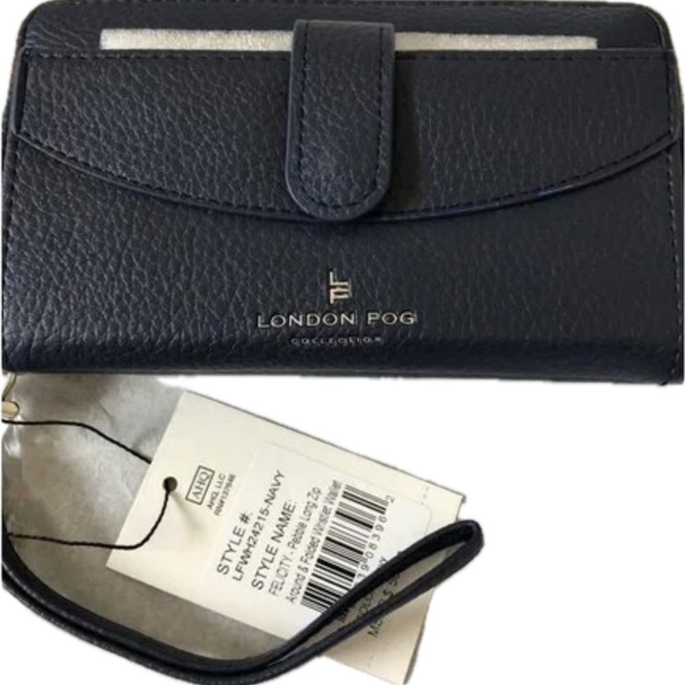 $58 London Fog Navy Wallet